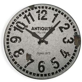 Reloj Redondo Metal Gris 40 cm
