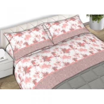 Completo Lenzuola 100% Cotone Made Italy Disegno Stain c.n, misura Singolo colore Rosa