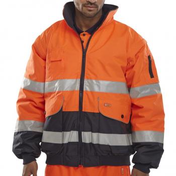 B-Seen Europa 3XL Orange Bomber Jacket NWT4651-3XL