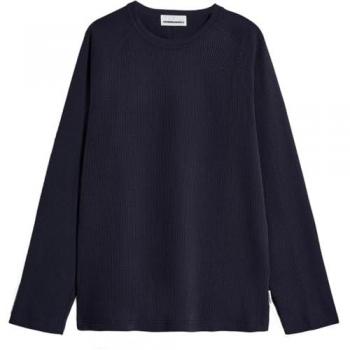 Armedangels Josuaa Waffle Longsleeve – Marine, Größe S (Bio-Baumwolle)