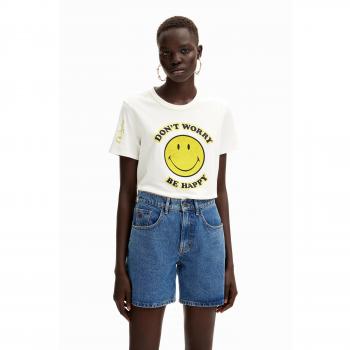 Desigual - Camiseta mujer Smiley® con strass