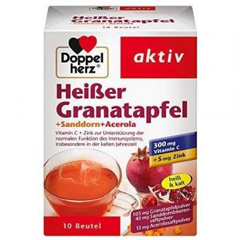 Doppelherz Heißer Granatapfel + Sanddorn + Acerola, 10 St. Beutel