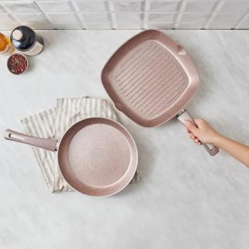 Karaca Biogranite Induktion Pfannen Set 2-teilig Roségold