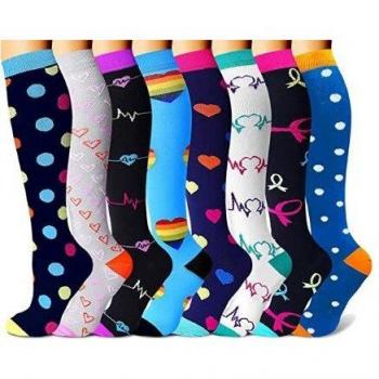 Chaussettes de Compression pour Sport 8 Paires