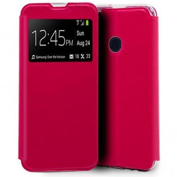 Funda COOL Flip Cover Liso Rosa para Samsung M215 Galaxy M21