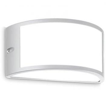 Applique Da Parete Contemporanea Rex Alluminio Grigio E27 60W Ip44