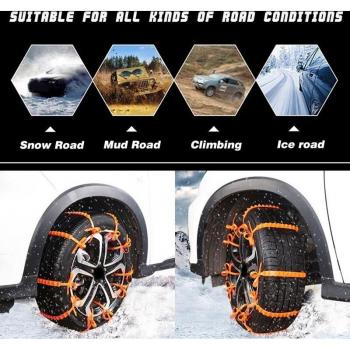 10X Car Snow Tire Anti-Skid Chains