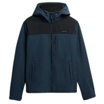 Blue Softshell Tech Trekker Hoodie by Superdry