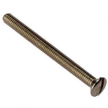 Forgefix Socket Screw Slotted Raised Head Nickel Plated 3.5 x 35mm (Bag of 100)