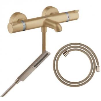 Pack Termostático Ecostat Comfort + FlexDesign + Pulsify Bronce