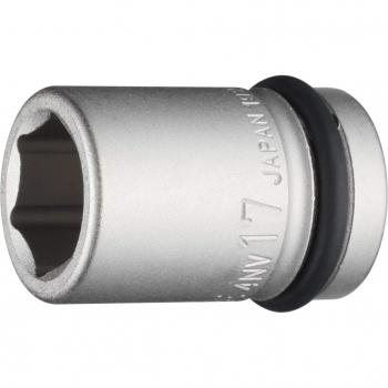 TONE 4NV‑17 Impact Socket – 17 mm, 4‑Bolt Drive, 12.7 mm Flat Width (½″)