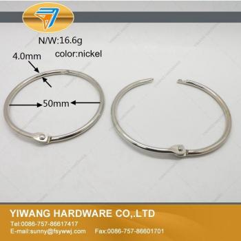 Nickel Plated Key Ring Binder Rings - 10pcs/package
