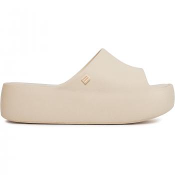 Melissa Plattform-Pantoletten Beige