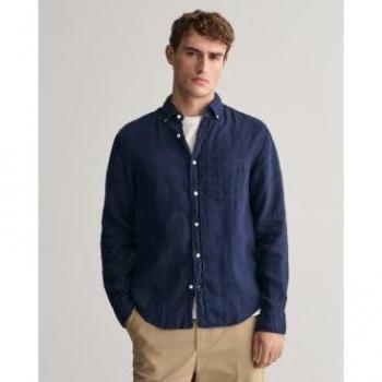 Camisa Gant Azul Manga Larga 3240120 – Estilo Marino