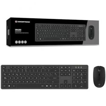 Kit di tastiera e mouse wireless Conceptronic Spagnolo