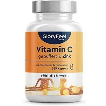 Integratore Vitamina C + Zinco 500/10 mg – 365 Capsule Vegane