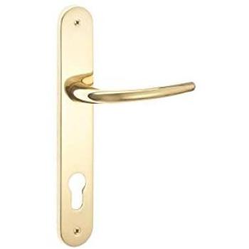 Maniglia Tre Zama Lucida con Placca Yale 85 mm