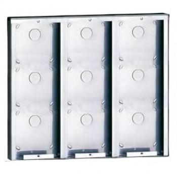 COMELIT IMMOTEC Boitier mural Inox Saillie Powercom 9 Modules - 3316/9