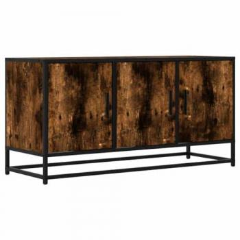 VIDAXL - Mobile tv Rovere Fumo 100x35x50 cm Legno Multistrato e Metallo