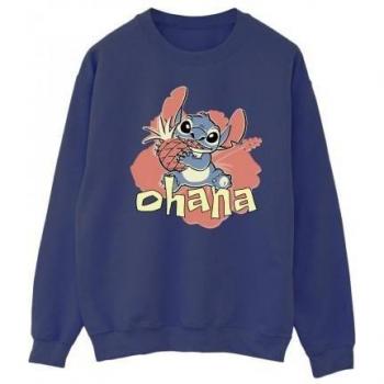 Disney Lilo en Stitch Ohana ananas sweatshirt voor heren - donkerblauw