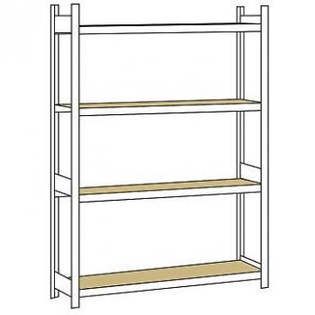 Weitspannregal, mit Spanplatte, Höhe 2500 mm SCHULTE