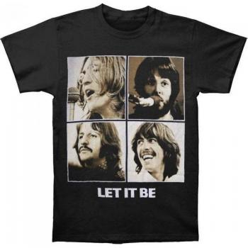 The Beatles Unisex „Let It Be Sepia“-Shirt L schwarz