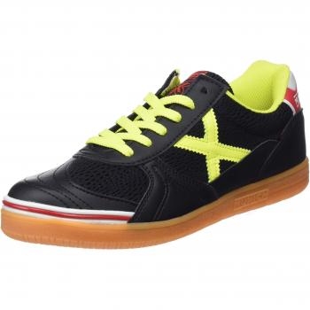 Munich G-3 Indoor, Chaussures de Sport en Salle pour Adulte, Coloris Noir et Jaune, Pointure 43