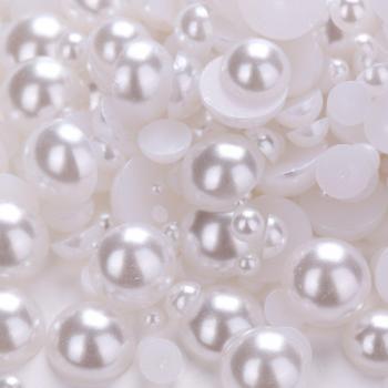 3000 stücke mischen Größe 2mm 3mm 4mm AB farbe Harz Halbe Runde Imation Perlen Perlen Flatback Nagel kunst Schmücken Diy
