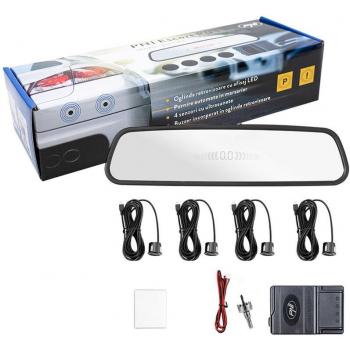 PNI Escort P03B: Specchietto Retrovisore con Display e Sensori di Parcheggio