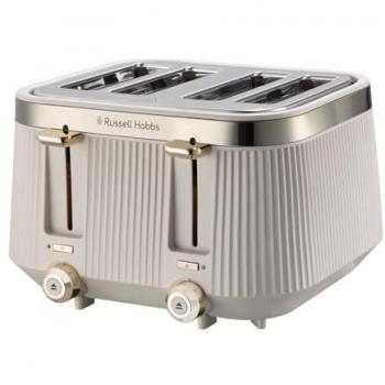 Russell Hobbs Bronte 26771 4‑Slice Stone Toaster (Silver/Gray)