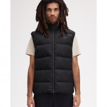 Fred Perry - Chaleco de Hombre con Cremallera