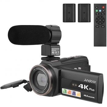 Ensemble de caméscope WiFi 4K/60FPS 48MP Andoer