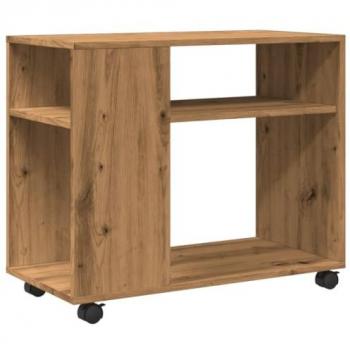 Vidaxl - Rolling Side Table Artisan Oak 70x35x60 cm Engineered Wood