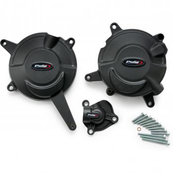 Kit Protecteur Moteur Puig (3 pièces) – Noir