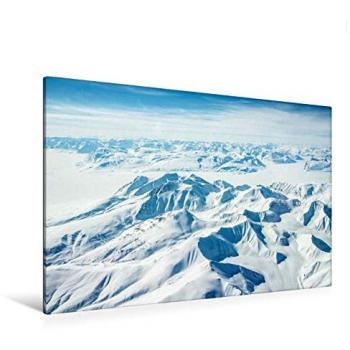 CALVENDO Premium Textile Canvas 120 x 80 cm Cross Format Stauning Alps, approx. 72° North, Leinwand Print by Cyrus Sadri