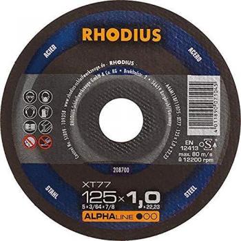 Rhodius ALPHAline XT77 Extradünne Trennscheibe - 125 x 1 x 22,23 mm