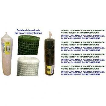 Fplus Mesh Carré Vert 20x20 mm, 1 m², 390 g/m², R25MT