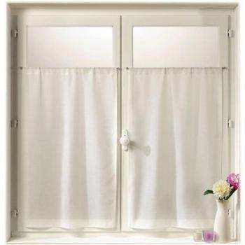 Paire de Vitrages Droits Etamine 70 x 200 cm