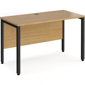 Black‑Frame Oak Top Desk, Maestro 25 1200 mm × 600 mm