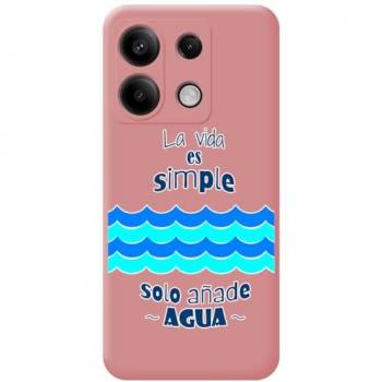 Funda Rosa Xiaomi Redmi Note 13 5G Agua