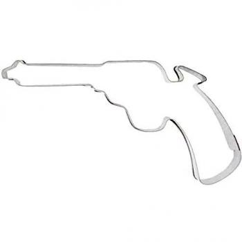 Colt‑Revolver‑Ausstecher 8,5 cm – Edelstahlsilber