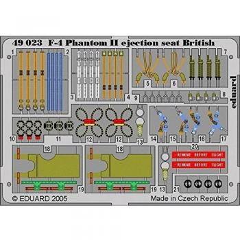 EDU49023 1:48 Eduard Color PE - F-4 Phantom II British Ejection Seat Detail Set