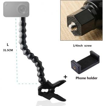 Montura Selfie Ganso 3‑En‑1: Gopro, iPhone, Xiaomi, Huawei, Samsung