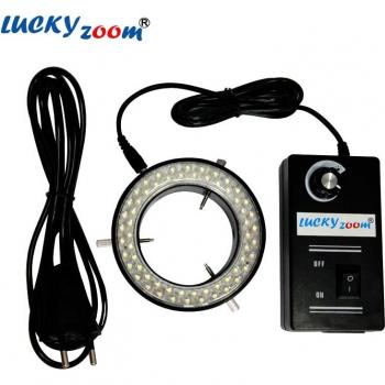 Lumière annulaire LED 60 – Réglable – Noir – Microscope stéréo