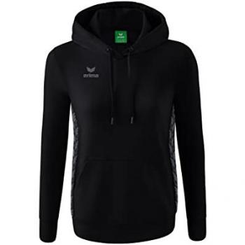 Erima Damen Kapuzensweatshirt Essential Team Schwarz 38