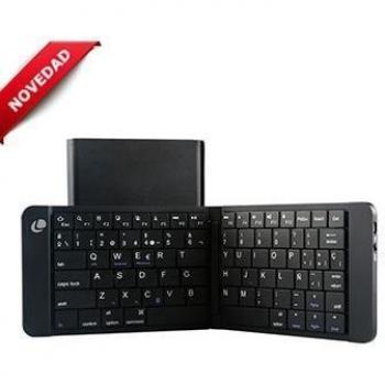 LEOTEC TECLADO MINI BLUETOOTH PLEGABLE BATERIA NEG