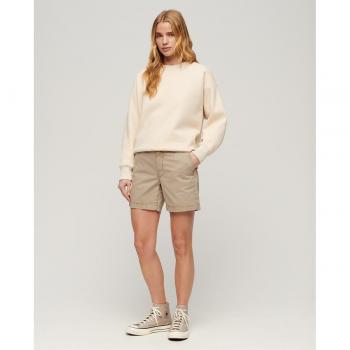 Short Chino Taupe Superdry pour Femme