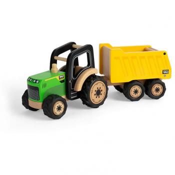 Tidlo Wooden Country Tractor and Trailer Toy