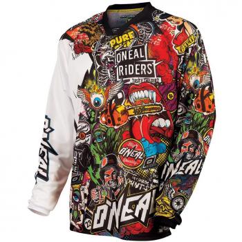 Maillot Adulte O'NEAL Mayhem Crank Noir/Multi Taille M