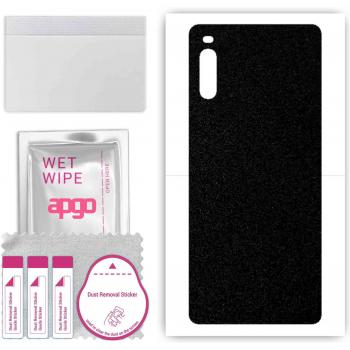 Tapa de Protección APGO para Sony Xperia L4 – Film y Foil Mate Negro